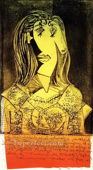 椅子 IX の女性の胸像 1938 年キュビスト パブロ ピカソ油絵